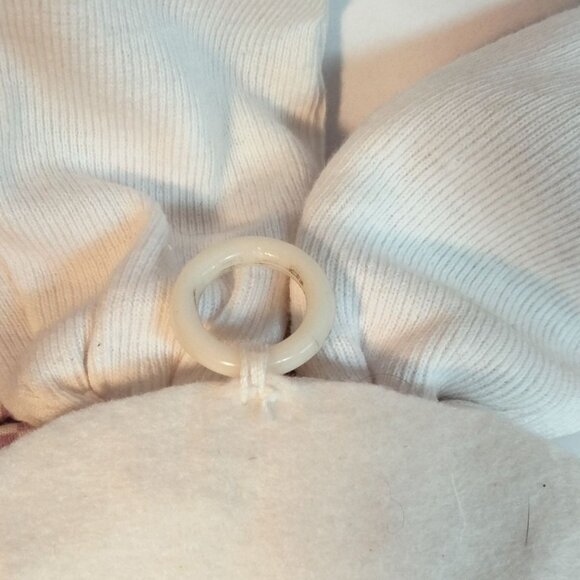 Happy Easter Bunny Wall Hanging Decoration Eggs Pink Bow - Picture 6 of 10